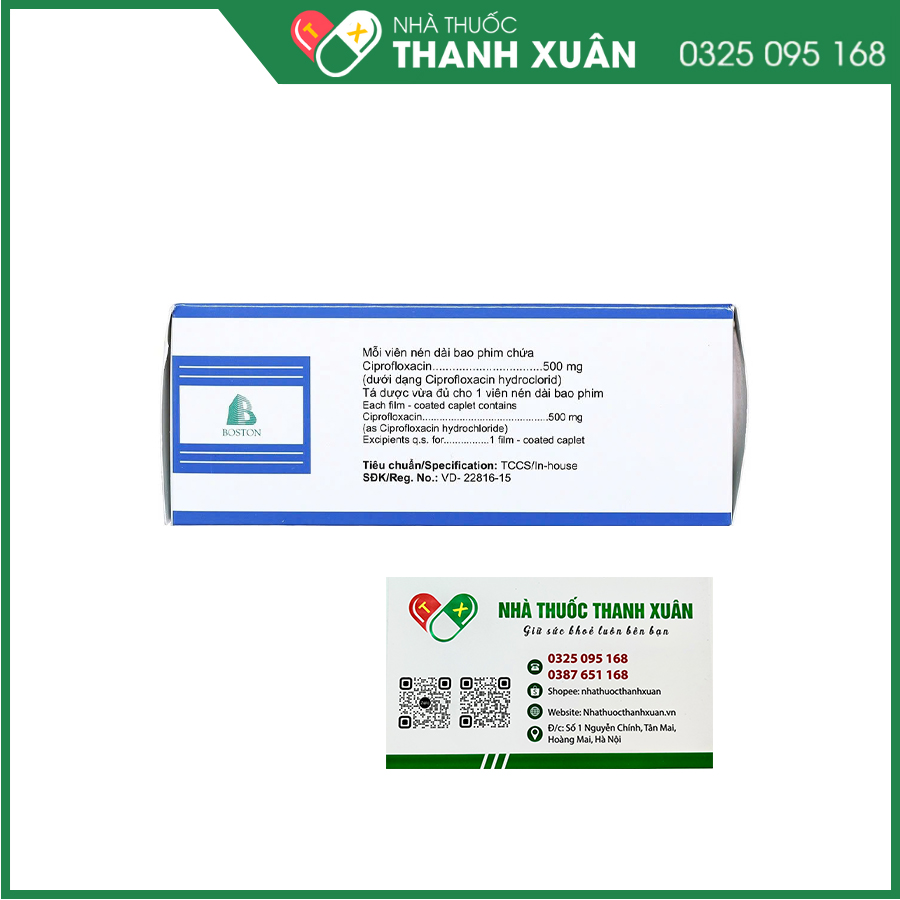 Ciprom 500 thuốc kháng sinh điều trị nhiễm khuẩn